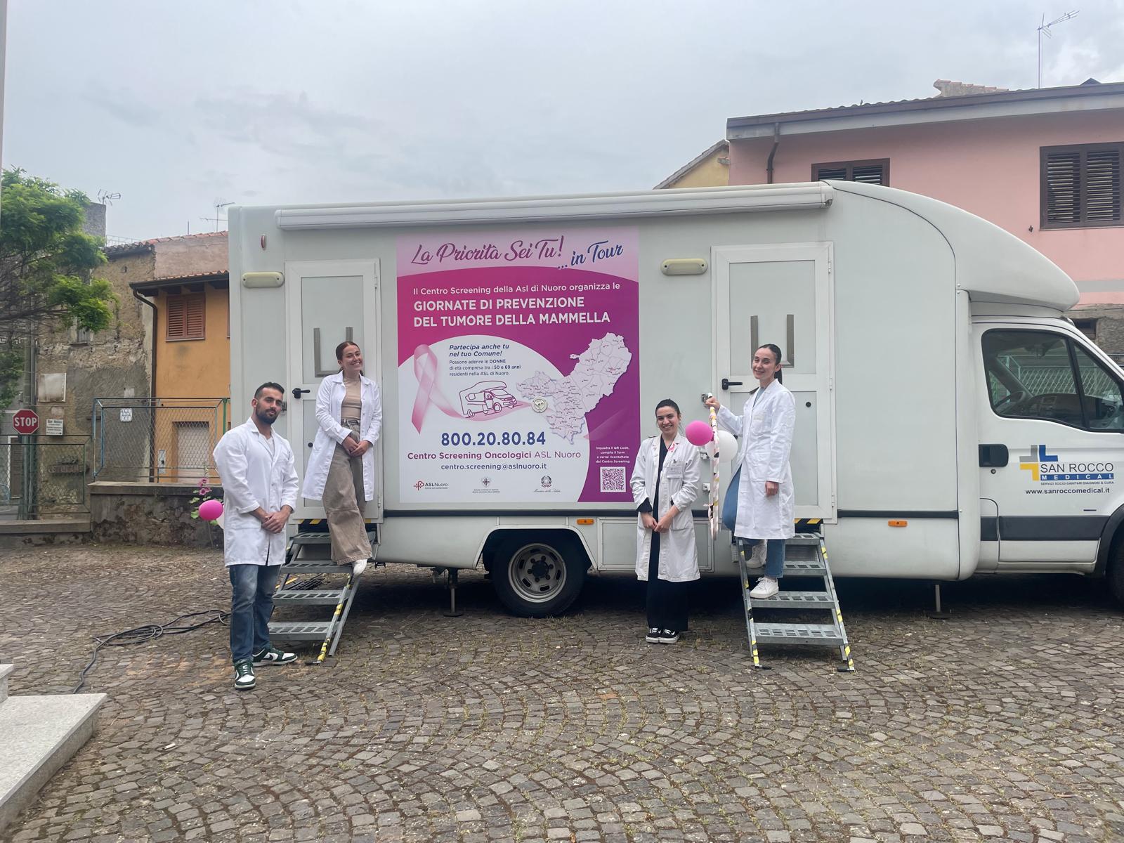 Il camper dello screening mammografico approda a Nuoro Il camper dello screening mammografico approda a Nuoro