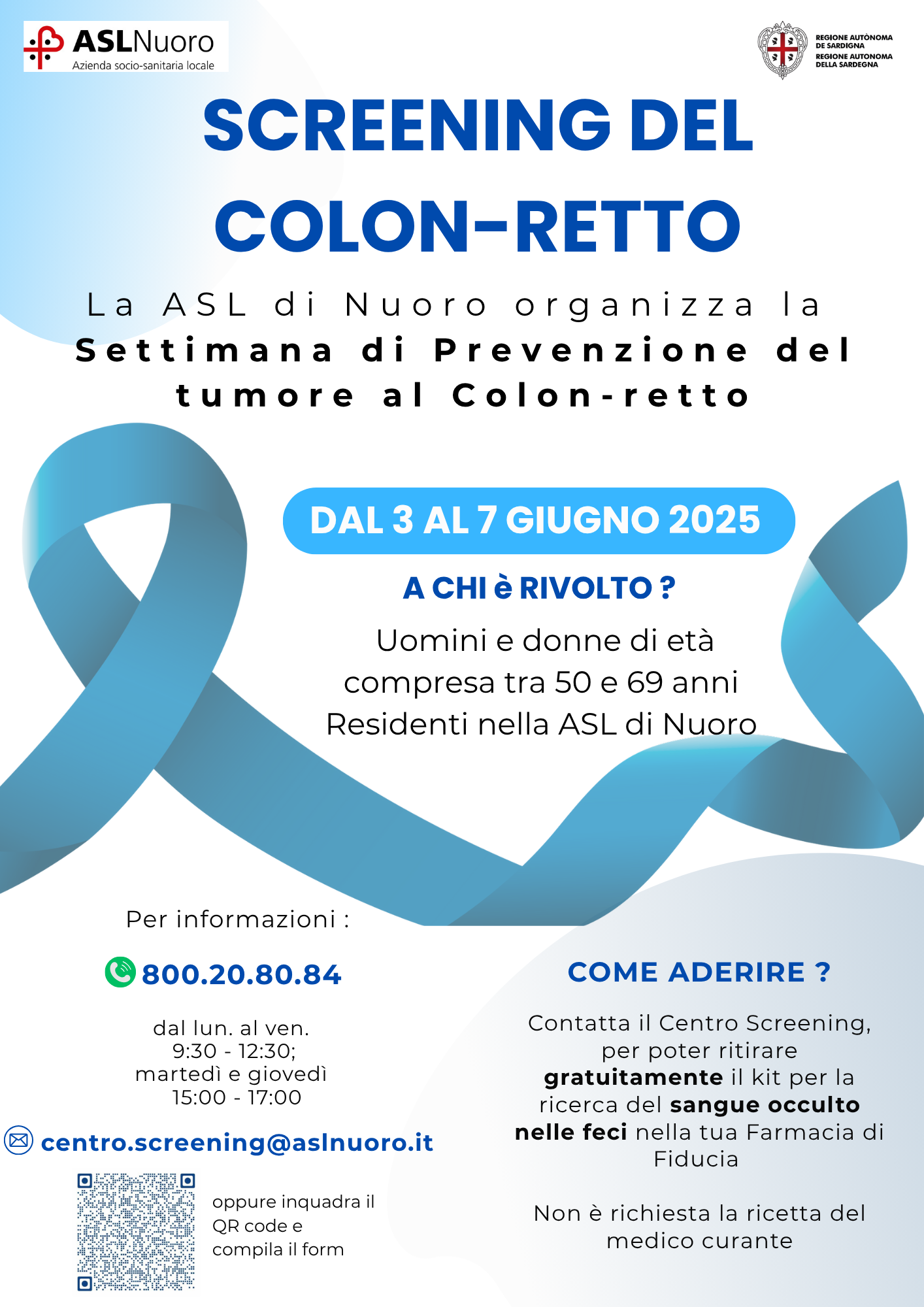 3-7 giugno. Settimana di Prevenzione del tumore al Colon-retto 3-7 giugno. Settimana di Prevenzione del tumore al Colon-retto