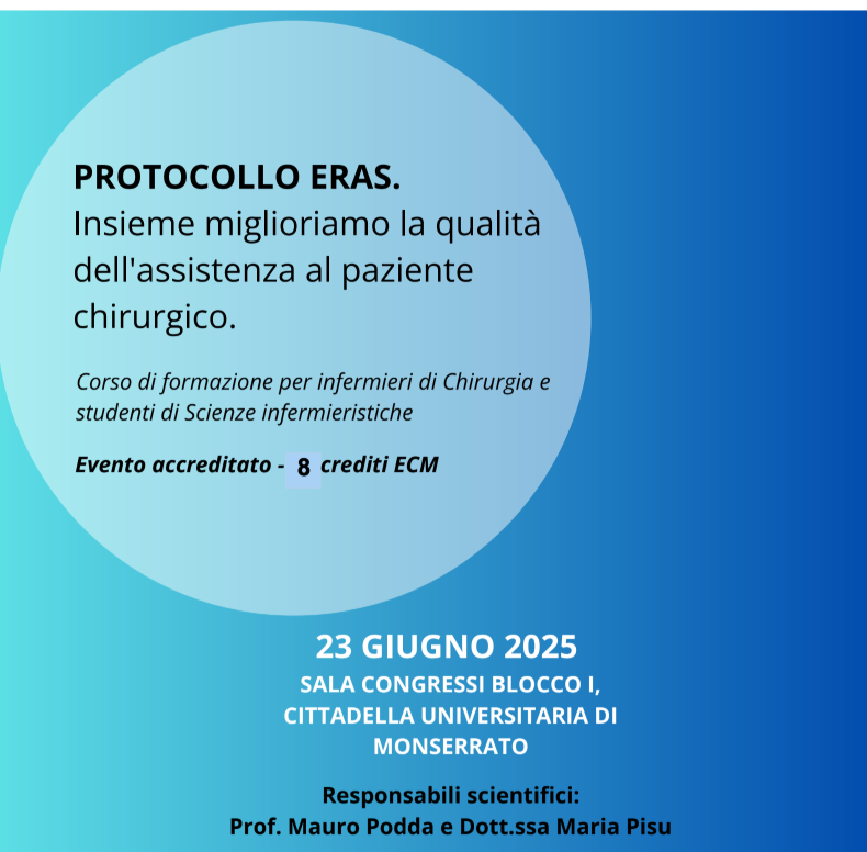 Protocollo ERAS, migliore qualità delle cure al paziente chirurgico