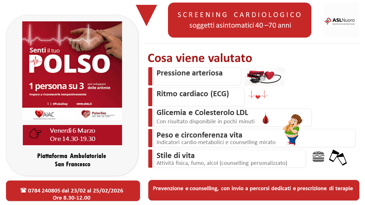 Il 6 marzo ci sarà il Pulse Day. Prenotazioni dal 23 al 25 febbraio