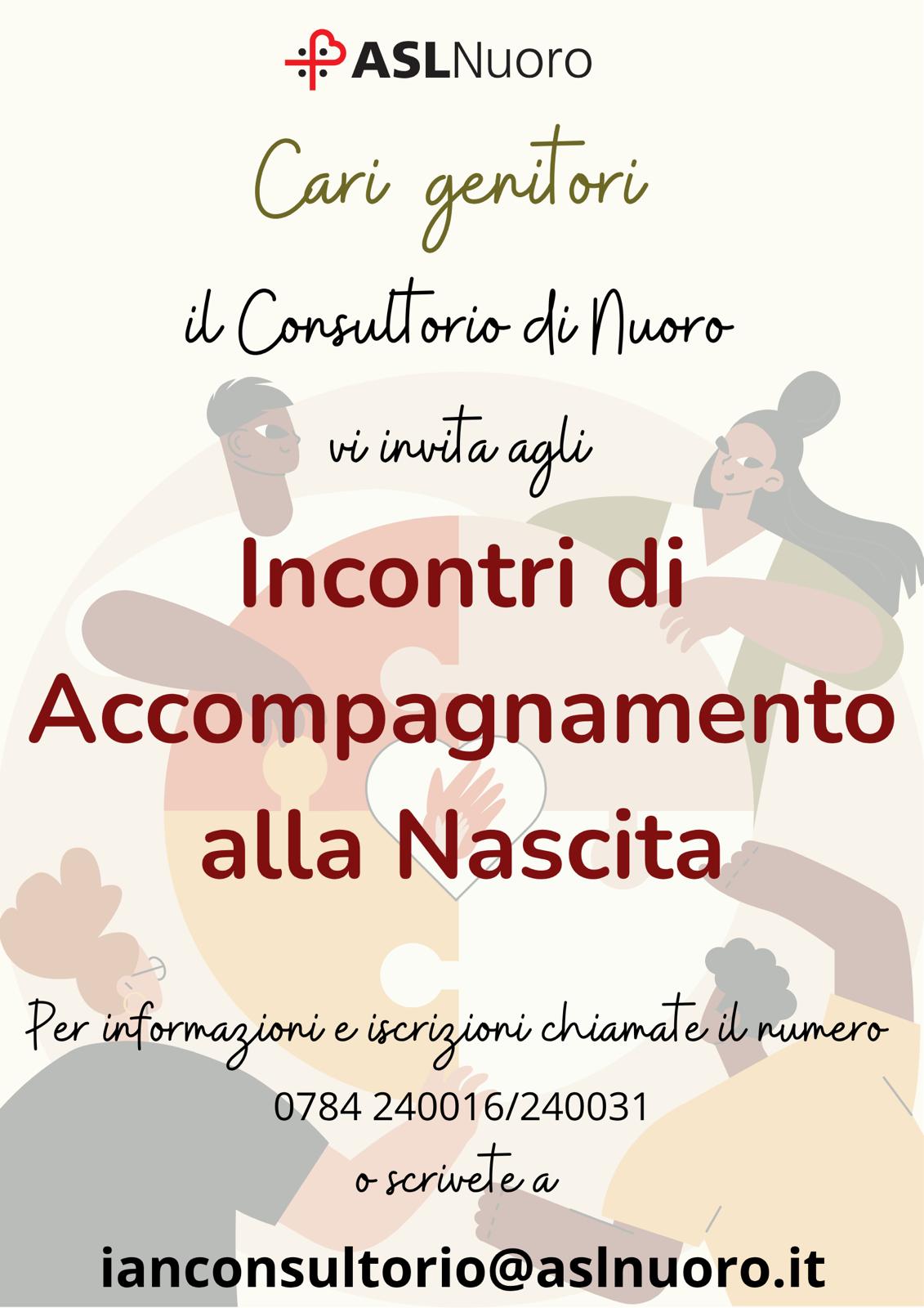 Consultorio. Incontri di accompagnamento alla nascita
