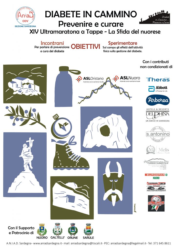 Diabete. Ultramaratona a tappe “La Sfida del Nuorese”