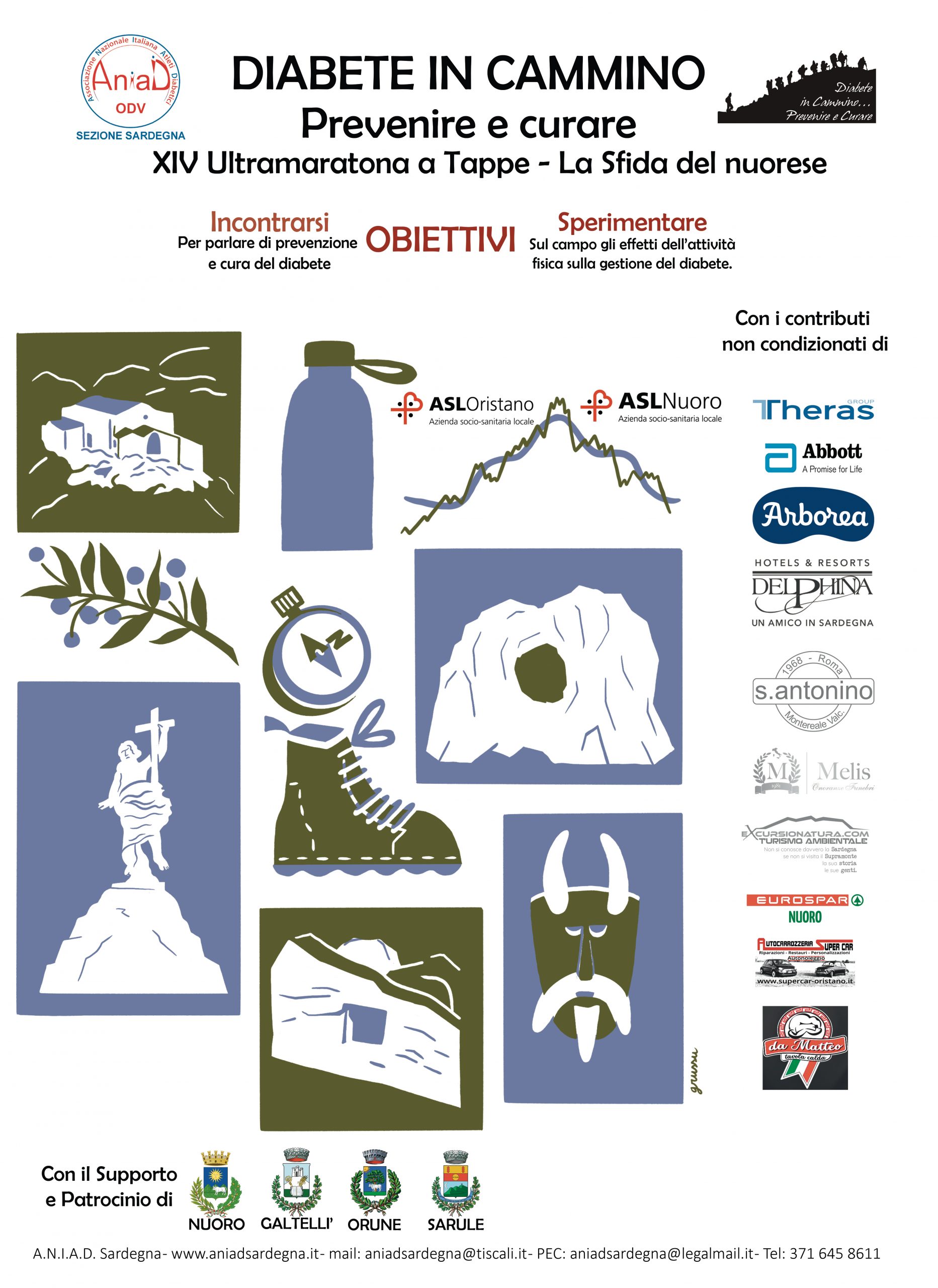 Diabete. Ultramaratona a tappe “La Sfida del Nuorese”