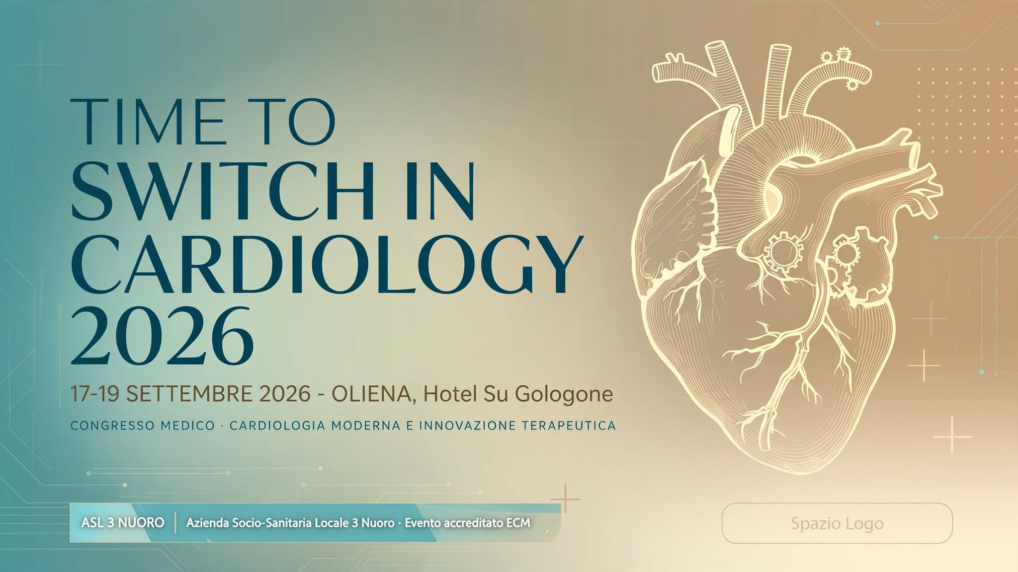 Time to Switch in Cardiology 2026: dal 17 al 19 settembre a Oliena