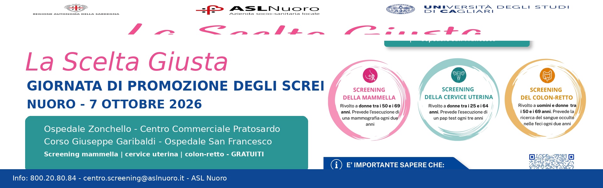 Ottobre Rosa, al via la campagna “La scelta giusta”